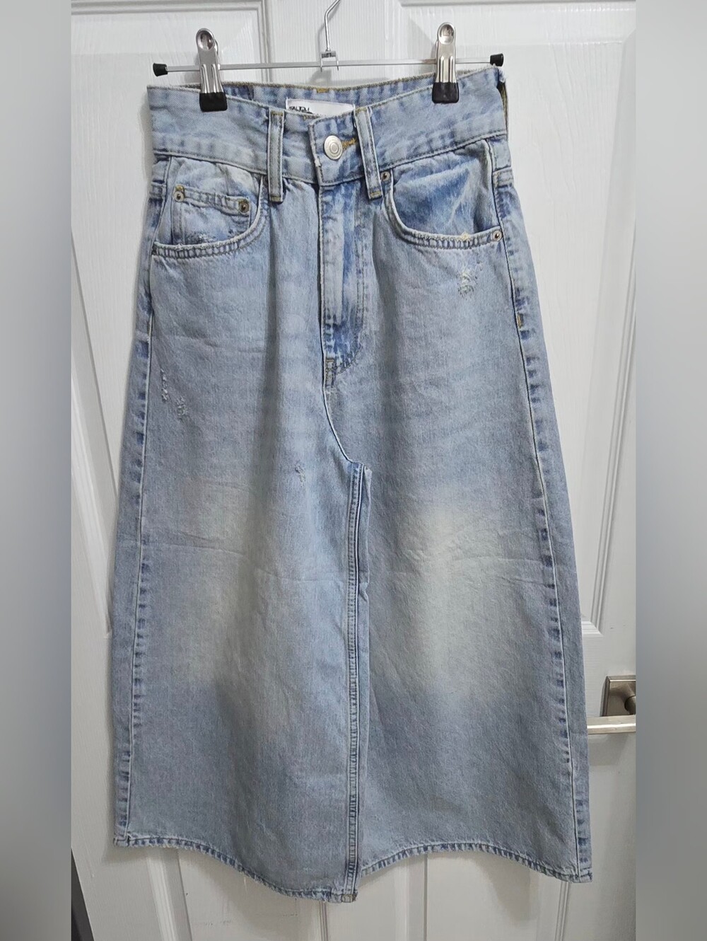 NWOT Zara Sz 0 Sample High Rise Cropped Denim Jeans